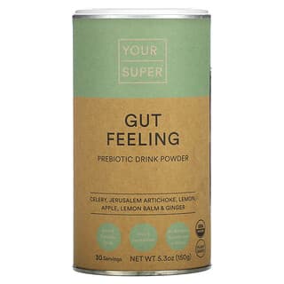 Your Super, Gut Feeling，益生元飲品粉，5.3 盎司（150 克）