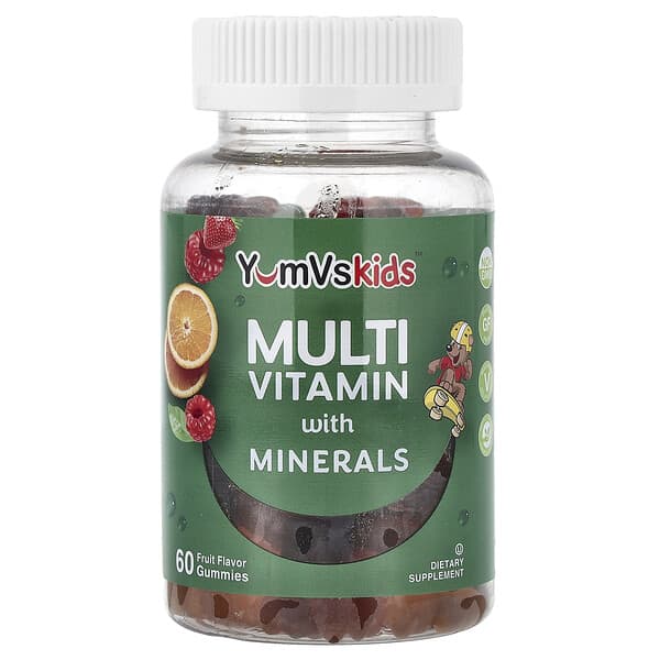 Multi Vitamin with Minerals Gummies, Fruit, 60 Gummies