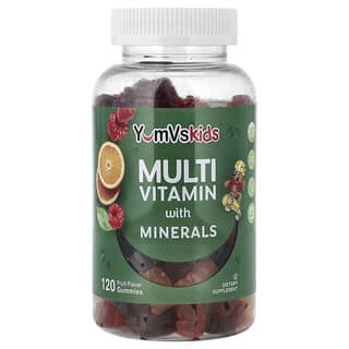 YumVs, Multi Vitamin with Minerals, Multivitamin mit Mineralstoffen, köstliche Früchte, 120 Fruchtgummis