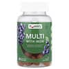 Multi with Iron Gummies, Grape, 60 Gummies
