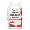 Calcium, Magnesium & Vitamin D, Raspberry, 90 Gummies