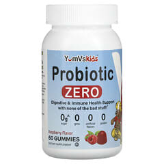 YumV's, Probiotic Zero, Himbeere, 60 Fruchtgummis