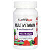 Мультивитамины и мультиминералы с железом, виноградом и ягодами, 120 жевательных таблеток