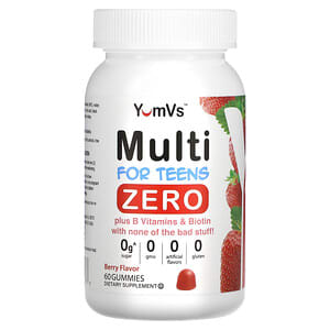YumV's, Multi, For Teens, Zero, Berry, 60 Gummies
