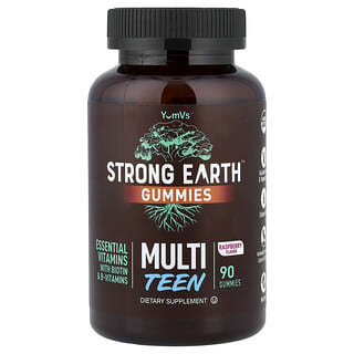 YumVs, Strong Earth 軟糖，Multi Teen，樹莓味，90 粒