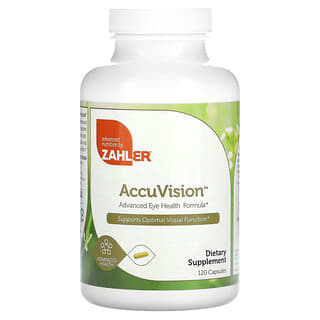 Zahler, AccuVision, formula avanzata per la salute degli occhi, 120 capsule