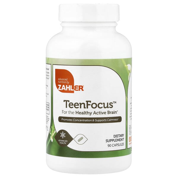 Zahler, TeenFocus™, 캡슐 90정