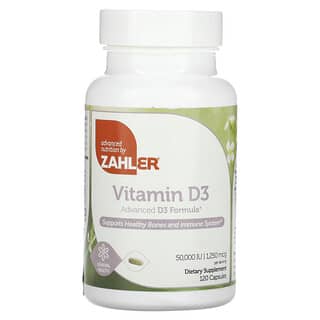 Zahler, Vitamin D3 , 1,250 mcg (50,000 IU), 120 Capsules