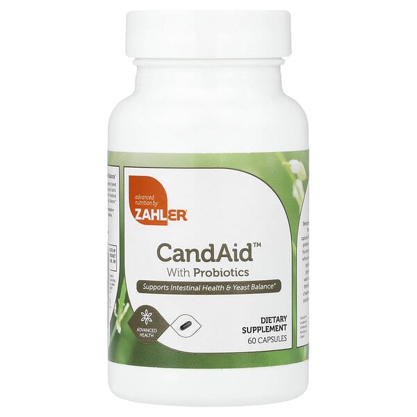 Zahler, CandAid™，含益生菌，60 粒膠囊