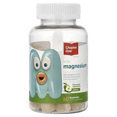 Chapter One, Magnesium Gummies, Apple Flavor, 60 Gummies (50 mg Each Gummy)