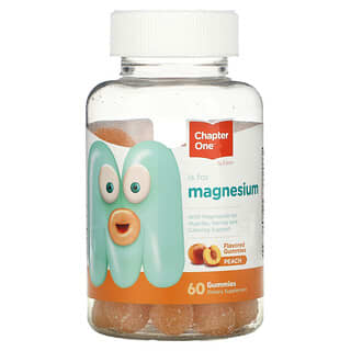 Chapter One, M is for Magnesium, Peach, 60 Gummies