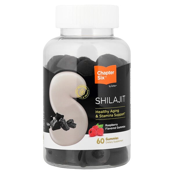 Zahler, Chapter Six™ жевательные пастилки Shilajit, малина, 60 жевательных пастилок