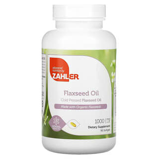Zahler, Flaxseed Oil, 1,000 mg, 90 Softgels