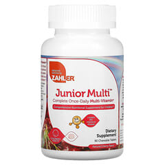 Zahler, Junior Multi, Complete Once-Daily Multi-Vitamin, Natural Cherry, 90 Chewable Tablets