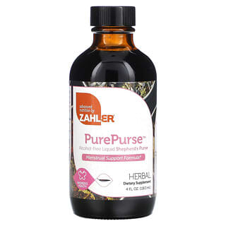 Zahler, PurePurse，Liquid Shepherd's Purse，生理期幫助，4 液量盎司（118.3 毫升）