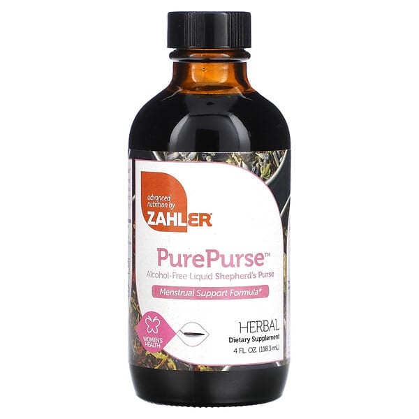Zahler, PurePurse, Liquid Shepherd's Purse, Menstrual Support, 4 fl oz