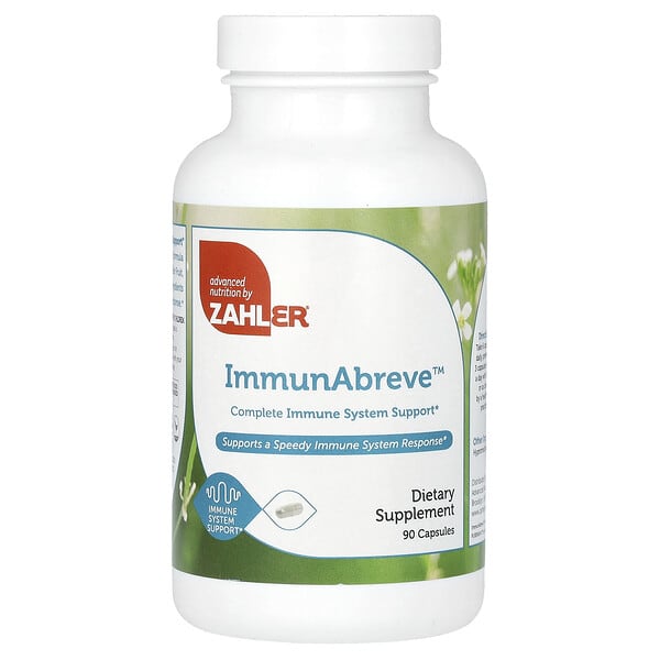 Zahler, ImmunAbreve, 완전한 면역계 지원, 캡슐 90정