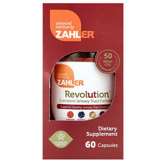 Zahler, Revolution, Fórmula completa para las vías urinarias, 60 cápsulas