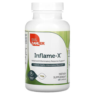 Zahler, Inflame-X, soutien avancé de la réponse inflammatoire, 120 capsules végétales