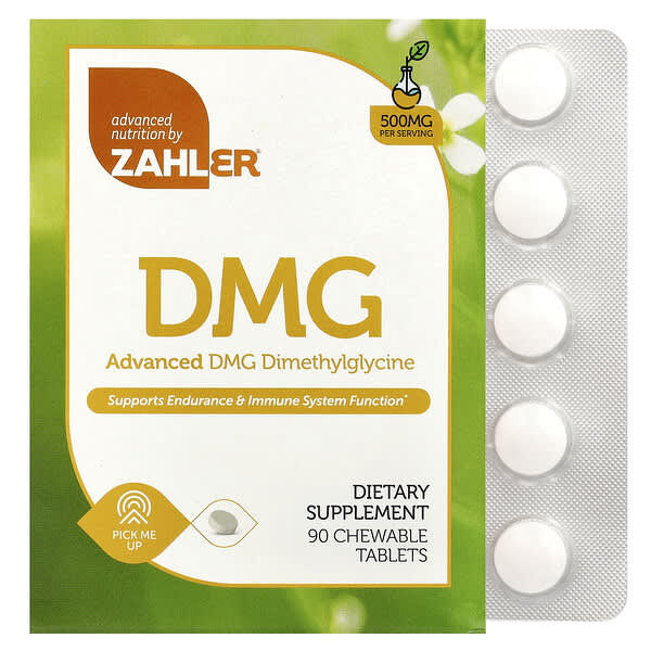 Advanced DMG, Dimethylglycine, 500 mg, 90 Chewable Tablets