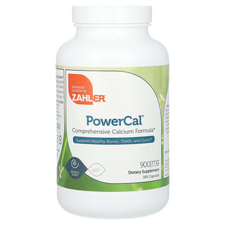 Zahler, PowerCal, Fórmula integral de calcio, 900 mg, 180 cápsulas (225 mg por cápsula)