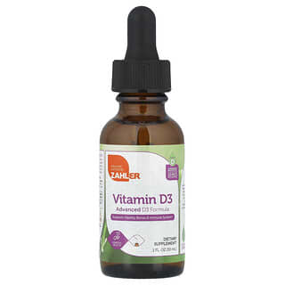 Zahler, Vitamine D3, Formule avancée de vitamine D3, 25 µg (1000 UI), 30 ml