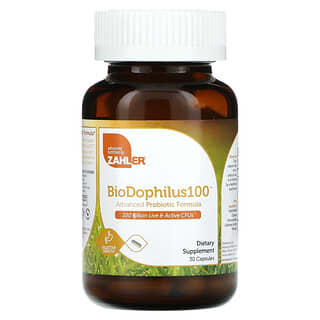 Zahler, BioDophilus100, Advanced Probiotic Formula, 100 Billion CFUs, 30 Capsules