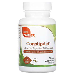 Zahler, ConstipAid, Digestive Aid, Supports Healthy & Regular Elimination, 60 Capsules