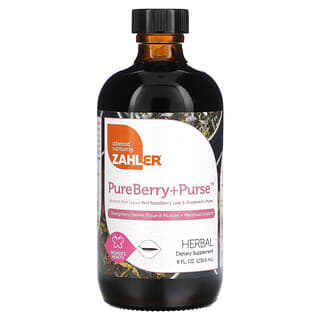 Zahler, PureBerry+Purse, Bolsa de pastor y frambuesa roja líquidas, 236,6 ml (8 oz. líq.)