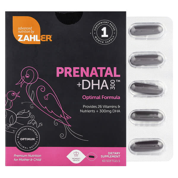 Zahler Prenatal + DHA 300™, 60 Softgels