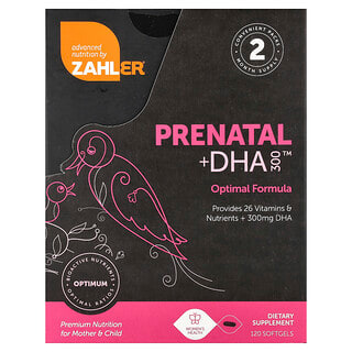 Zahler, Pränatal + DHA 300, 120 Weichkapseln