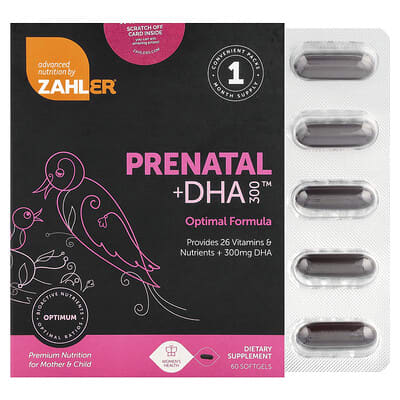 Zahler, Antenatal + DHA 300™, 180 Capsules