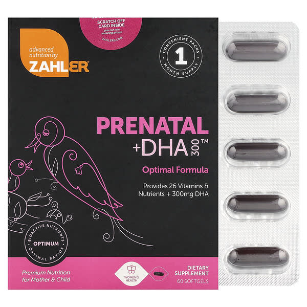 Zahler, 임산부용 + DHA 300™, 소프트젤 180정