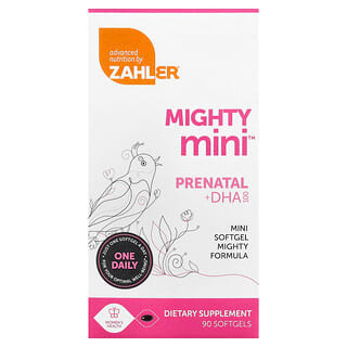 Zahler, Mighty Mini Prenatal + DHA, 100 mg, 90 cápsulas blandas
