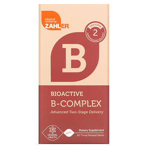 Zahler, Complejo B bioactivo, 60 comprimidos de liberación prolongada'