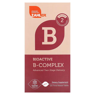 Zahler, Bioactive B-Complex, 120 comprimés à libération prolongée
