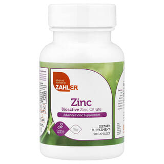 Zahler, Ցինկ, կենսաակտիվ ցինկի ցիտրատ, 90 դեղապատիճ (50 մգ մեկ դեղապատիճում)