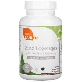 Zahler, Pastillas de zinc, Zinc bioactivo y saúco, Saúco, 90 pastillas masticables