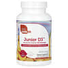 Junior D3, покращений комплекс вітаміну D3, апельсин, 25 мкг (1000 МО), 250 жувальних таблеток