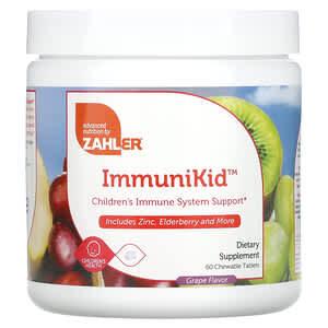 Zahler, ImmuniKid, Children's Immune System Support, Grape, 60 Chewable Tablets'