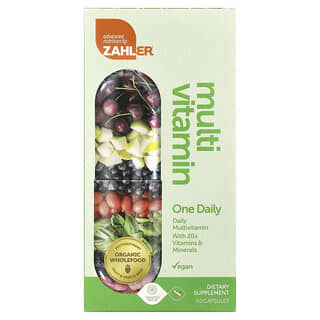 Zahler, One Daily, Daily Multivitamin with 20 Vitamins & Minerals + Spectra Blend, 60 Capsules