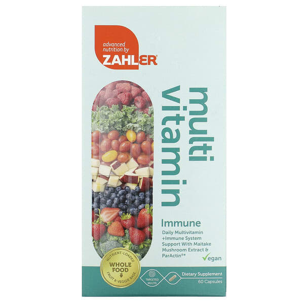 Zahler, Multivitamin Immune, Daily Multi + Immune Support with Maitake
