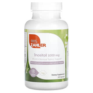 Zahler, Inositol, 1.000 mg, 120 Cápsulas