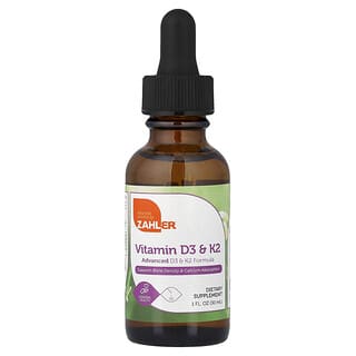 Zahler, Vitamin D3 och K2, 1 fl oz (30 ml)
