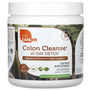 Zahler, Colon Cleanse, 10-Day Detox, Cucumber Mint, 3.5 oz (99 g)