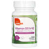 Vitamin D3 & K2, Vitamin D3 und K2, 60 Kapseln