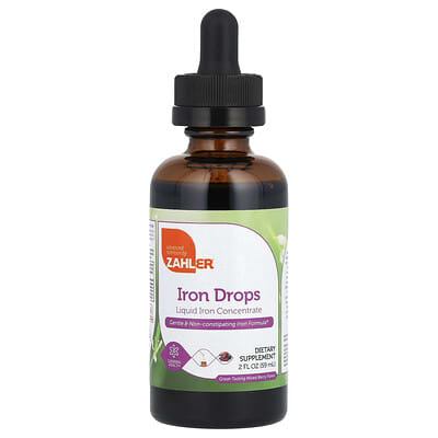 Zahler, Iron Drops, Delicious Mixed Berry, 2 fl oz (59 ml)