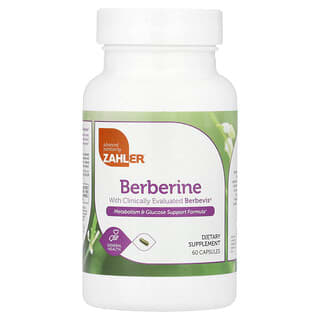 Zahler, Berberine, 60 Capsules