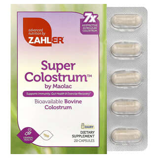 Zahler, Super Colostrum™, 20 kapsler (300 mg pr. kapsel)