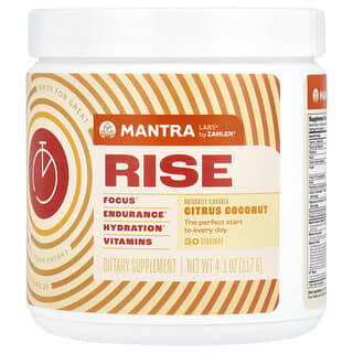 Zahler, Rise, Citrus Coconut, 4.1 oz (117 g)